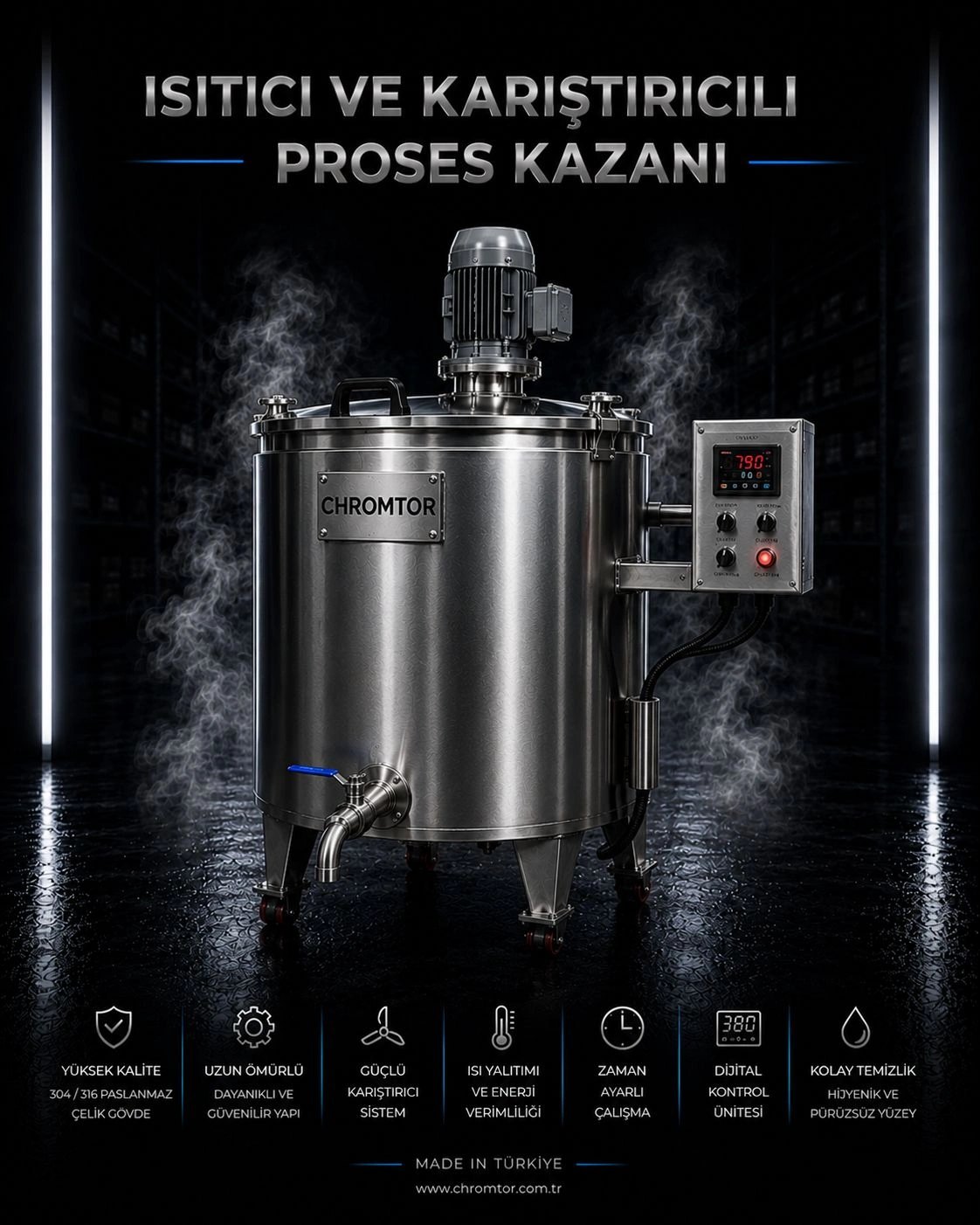 Isıtıcı Ve Karıştırıcılı Proses Kazanı