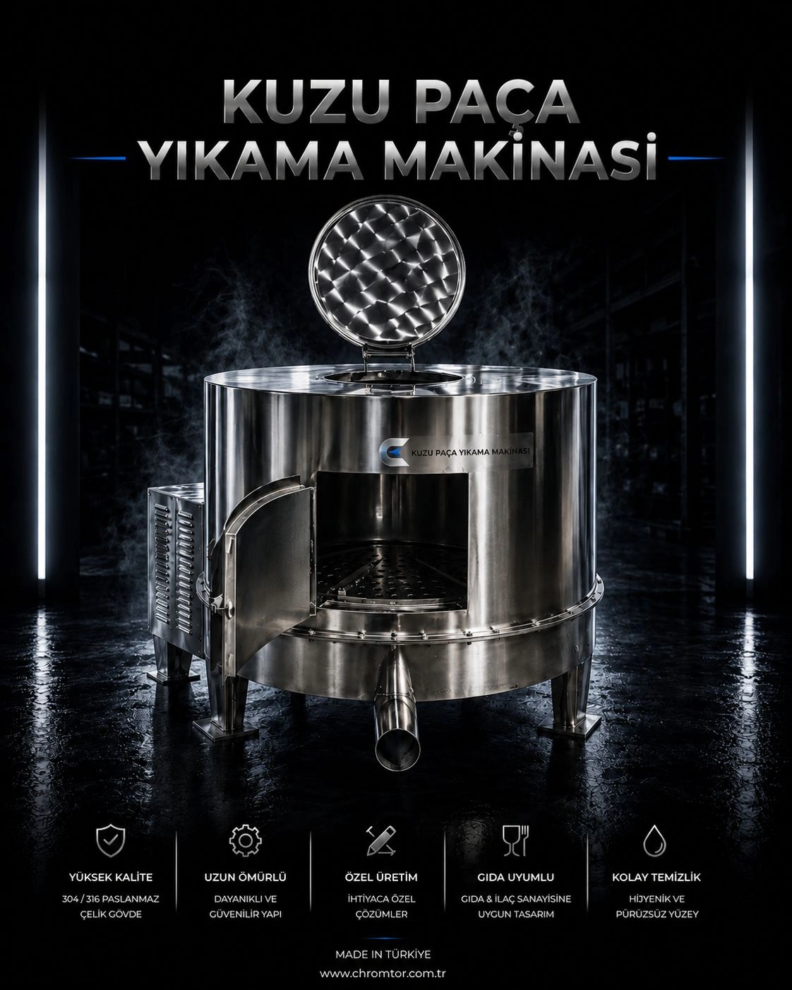 Kuzu Paça Yıkama Makinası